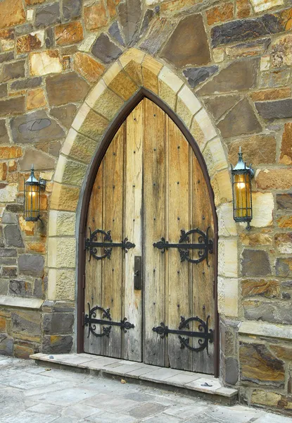 Středověká dveří — Stock fotografie
