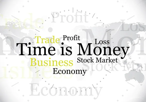 Il tempo è denaro — Vettoriale Stock