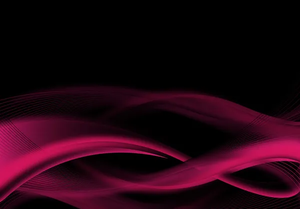 Diseño abstracto en negro y rosa — Vector de stock
