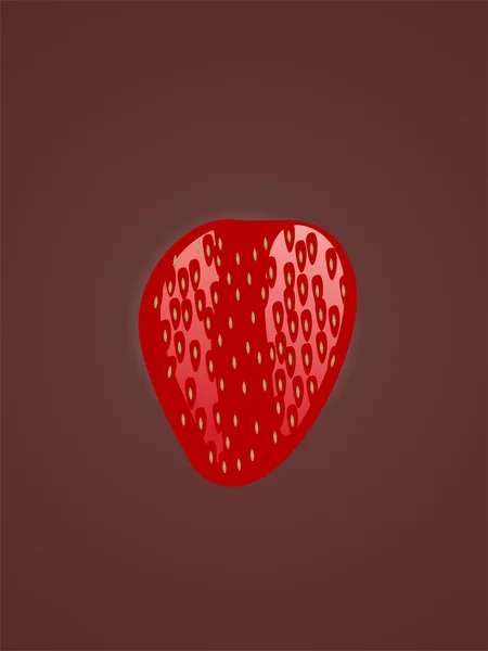 红色草莓 — 图库矢量图片
