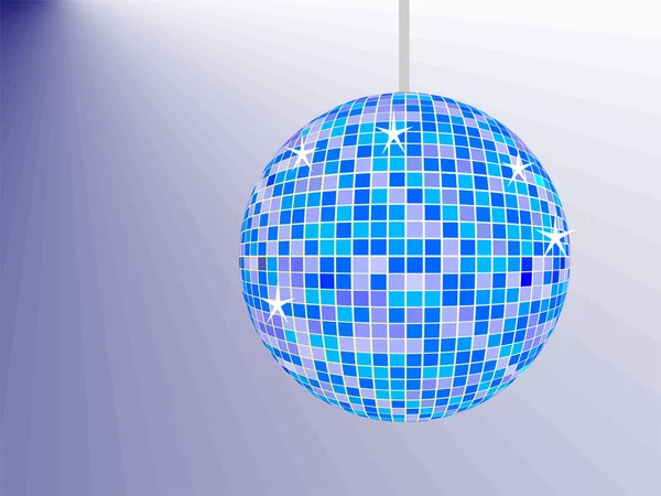 蓝色镜面球 — 图库矢量图片