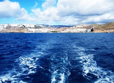 Gran Canaria kıyı şeridi görünümü