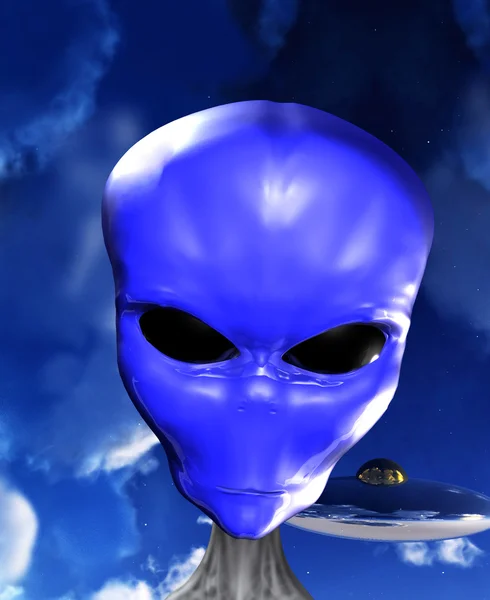 stock image Blue Alien