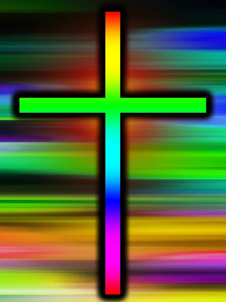Färg heliga korset — Stockfoto