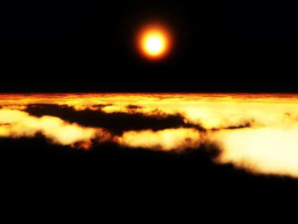 Karanlık gün batımı gökyüzü — Stok fotoğraf