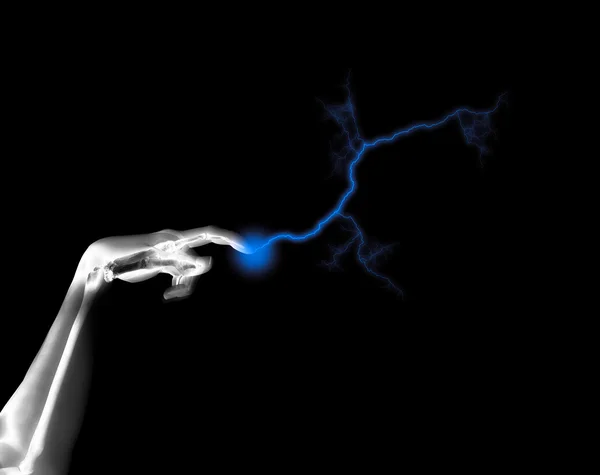 Electric Skeleton Hand — Stock Photo, Image