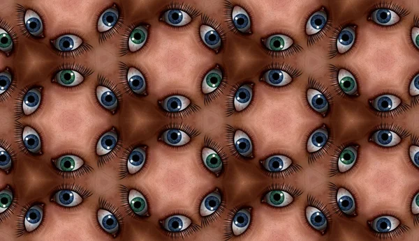 Oko vzor dlaždice — Stock fotografie