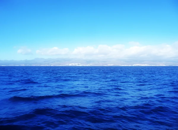 그 란 카나리아 먼 해안선 보기 — 스톡 사진