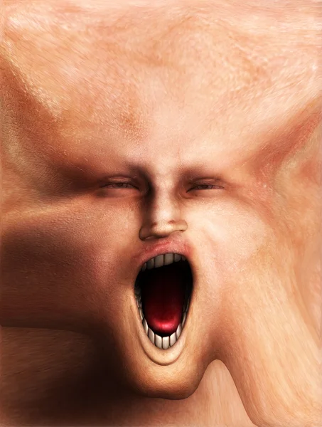 할로윈 살 얼굴 — 스톡 사진