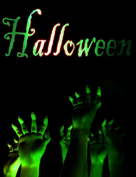 Halloween handen — Stockfoto