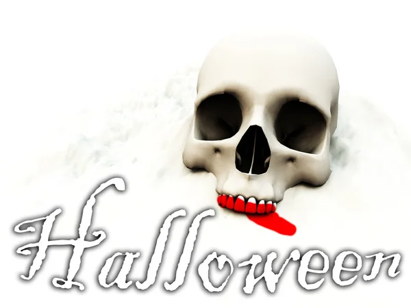 Halloween schedel — Stockfoto