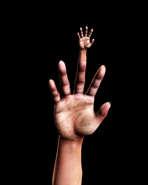 Handige hand — Stockfoto