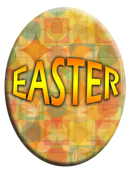Illusztrált húsvéti tojás — Stock Fotó