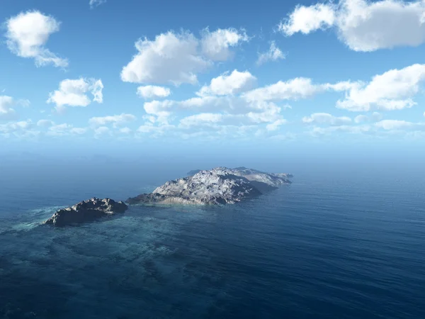 Isla junto al mar — Foto de Stock