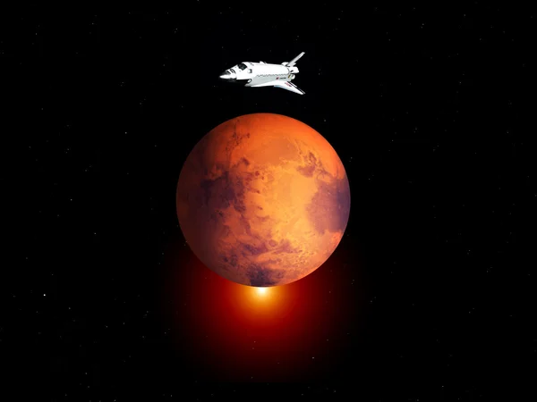 Podróż do Marsa — Zdjęcie stockowe