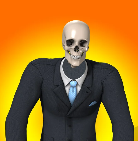 Σκελετός επιχειρηματίας — Φωτογραφία Αρχείου