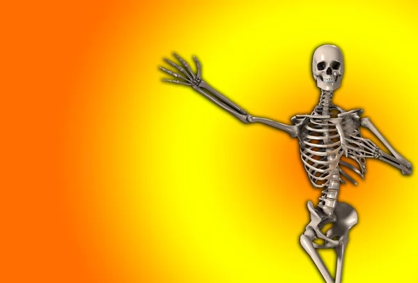 Жест-скелет — стоковое фото