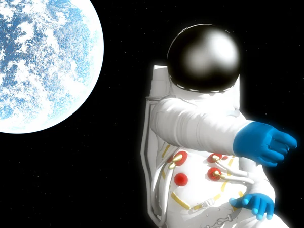 Космонавтом з чужій планеті — стокове фото
