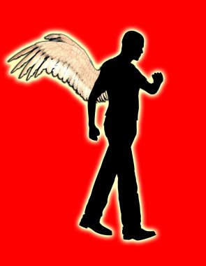 Walking Angel clipart