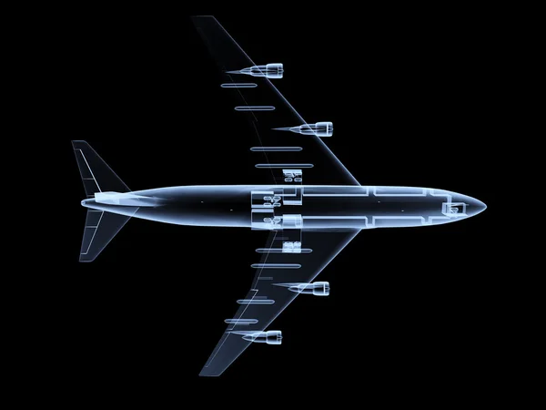 X 레이 비행기 — 스톡 사진