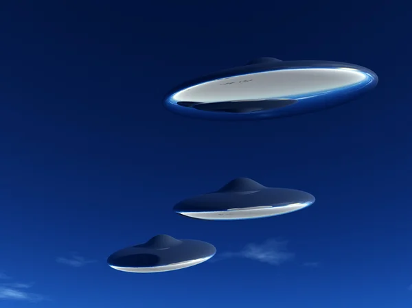 UFO w locie — Zdjęcie stockowe