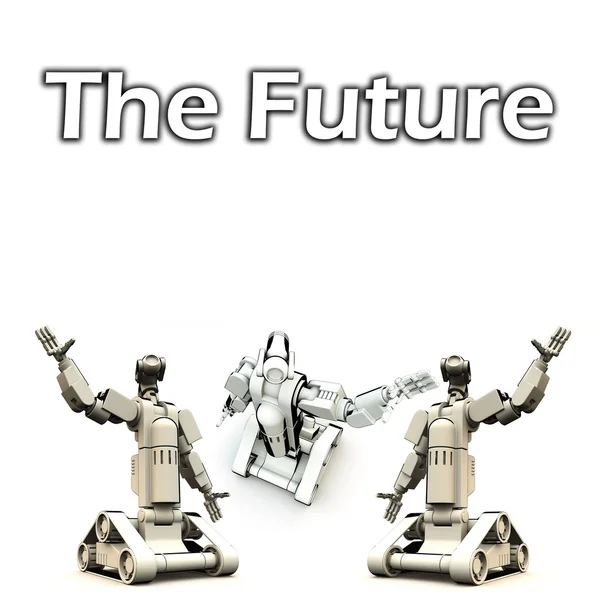 未来的机器人 — 图库照片