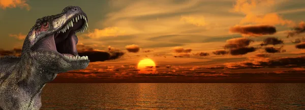 T Rex Sunrise — Fotografie, imagine de stoc