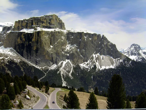 De weg van de Dolomieten — Stockfoto