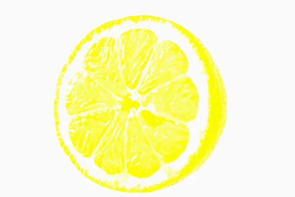 Zitrone bebildert — Stockfoto