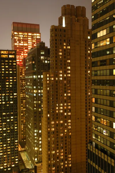 Nowy Jork w nocy. — Zdjęcie stockowe