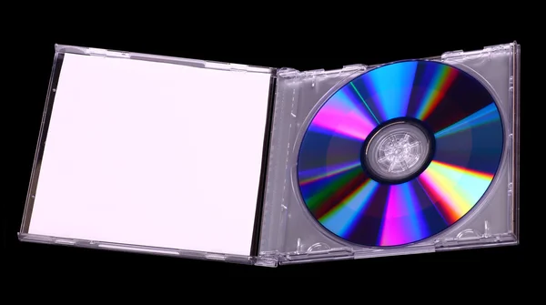 CD i en plasteske – stockfoto