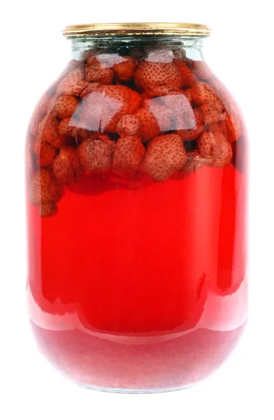 Kompot truskawkowy — Zdjęcie stockowe