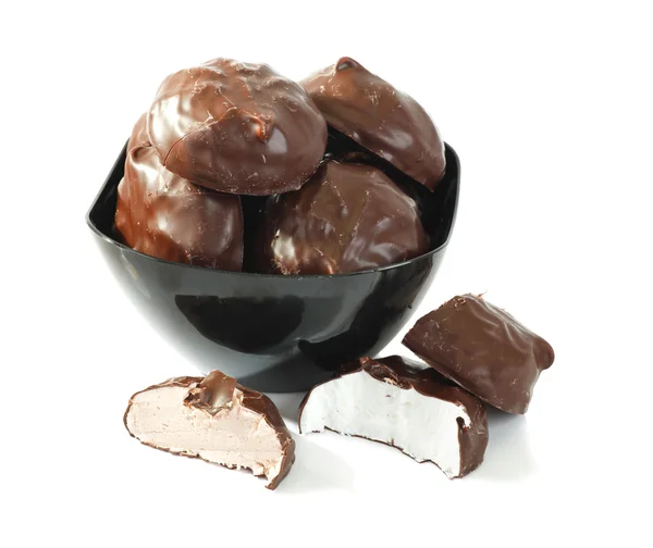Marshmallow chocolade — Stockfoto