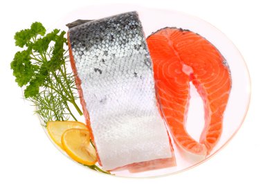 Red salmon clipart