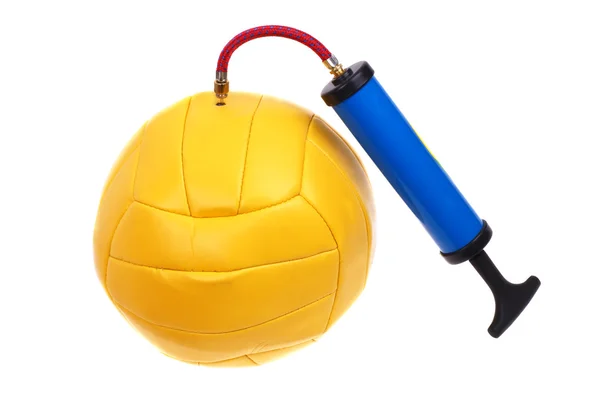 Ball and pump — Stock Photo, Image