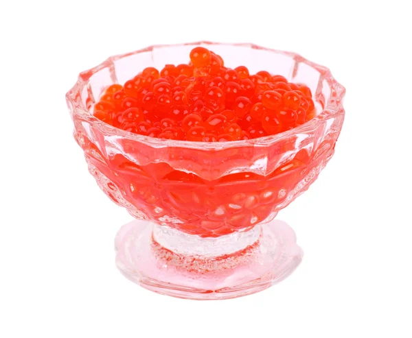 Caviar rojo en un tazón —  Fotos de Stock
