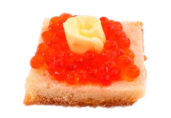 Canapés de caviar —  Fotos de Stock