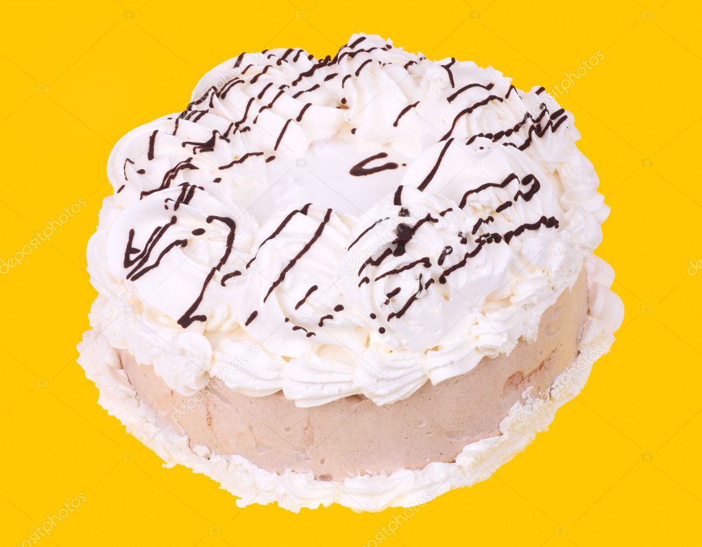Cake with whipped cream