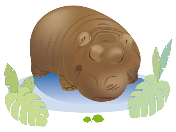 stock vector Hippopotamus