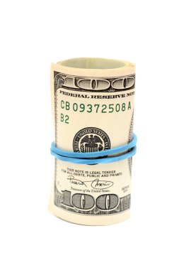 Roll of One Hundred Dollar Bill clipart