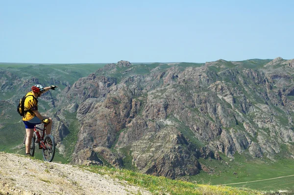 Mountainbiken avontuur — Stockfoto