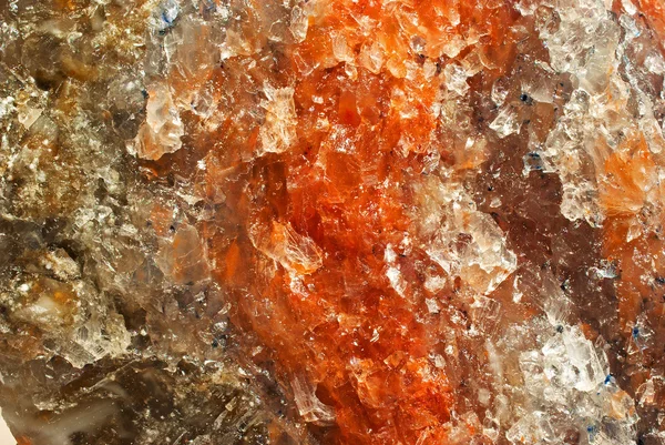 Red salt crystal background — Stock Photo, Image
