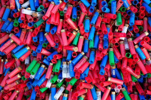 Background of Fired Cartridges