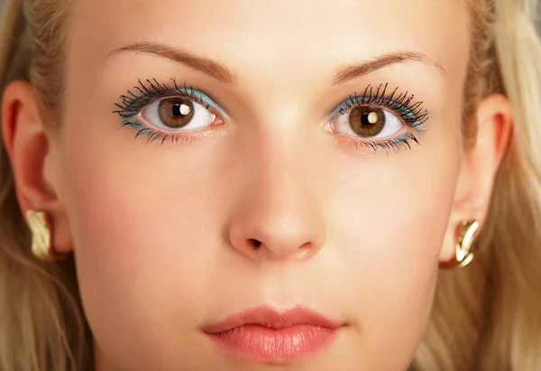 stock image A beautiful blonde face close-up