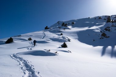 backpacker witer Dağları