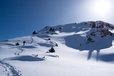 backpacker witer Dağları