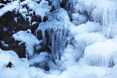 Ice fall background clipart