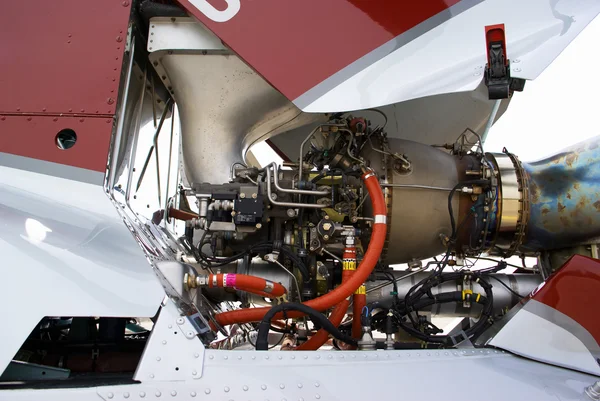 Helicopter engine — Stock Photo, Image