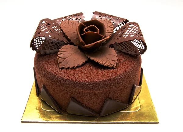 stock image Chokolate cake with decorations