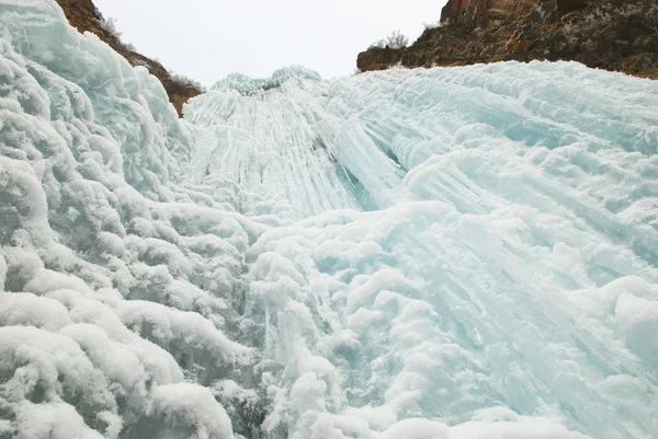 冬季冰瀑布 — 图库照片